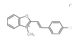 2-[(E)-2-(4-chlorophenyl)ethenyl]-3-methyl-benzooxazole结构式