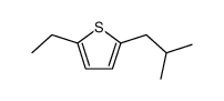 2-Ethyl-5-(2-methylpropyl)thiophene structure