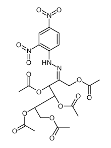 [(2R,3S,4R,5Z)-1,2,4,6-tetraacetyloxy-5-[(2,4-dinitrophenyl)hydrazinyl idene]hexan-3-yl] acetate Structure