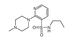 2-(4-methylpiperazin-1-yl)-N-propylpyridine-3-sulfonamide结构式