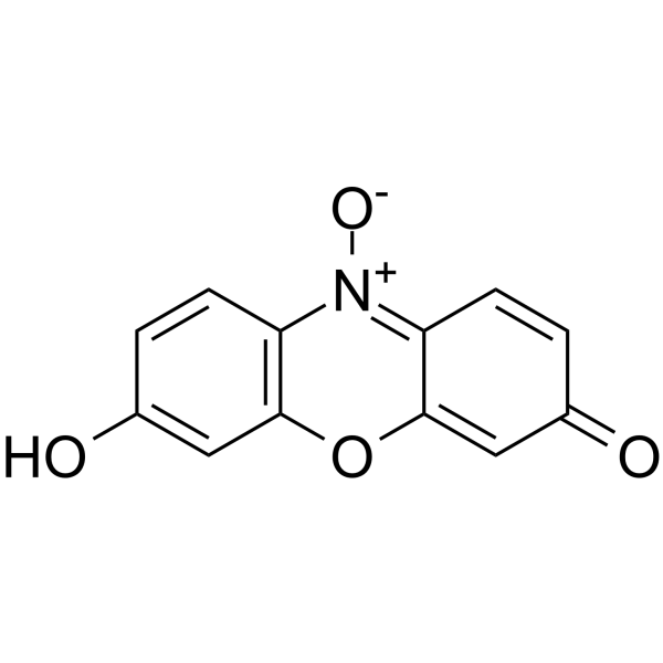 3H-Phenoxazin-3-one,7-hydroxy-, 10-oxide structure