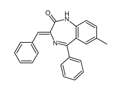 3-benzylidene-7-methyl-5-phenyl-1,3-dihydro-benzo[e][1,4]diazepin-2-one Structure