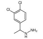 [1-(3,4-dichlorophenyl)ethyl]hydrazine structure