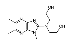 2-[2-hydroxyethyl-(3,5,6-trimethylimidazo[4,5-b]pyrazin-2-yl)amino]ethanol结构式