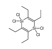 1,1,4,4-tetrachloro-2,3,5,6-tetraethyl-1,4-disiline Structure