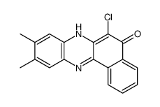 6-chloro-9,10-dimethyl-7H-benzo[a]phenazin-5-one Structure