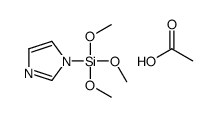 acetic acid,imidazol-1-yl(trimethoxy)silane Structure