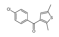 (4-chlorophenyl)-(2,5-dimethylthiophen-3-yl)methanone Structure