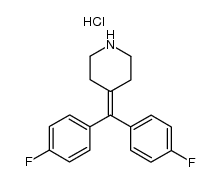 4-[bis-(4-fluorophenyl)-methylene]-piperidine hydrochloride salt结构式