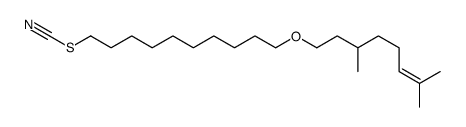 10-(3,7-dimethyloct-6-enoxy)decyl thiocyanate Structure