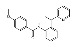 4-methoxy-N-[2-(1-pyridin-2-ylethyl)phenyl]benzamide Structure