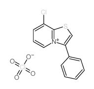 8-chloro-3-phenyl-[1,3]thiazolo[3,2-a]pyridin-4-ium,perchlorate结构式