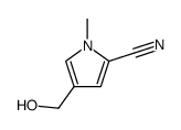 1H-Pyrrole-2-carbonitrile,4-(hydroxymethyl)-1-methyl-(9CI) structure