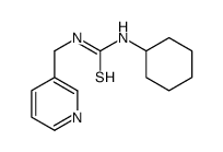 1-cyclohexyl-3-(pyridin-3-ylmethyl)thiourea Structure