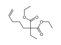 diethyl 2-ethyl-2-pent-4-enylpropanedioate结构式