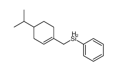 phenyl-[(4-propan-2-ylcyclohexen-1-yl)methyl]silane结构式