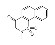 2-methyl-1,1-dioxo-3H-benzo[h][1,2]benzothiazin-4-one结构式
