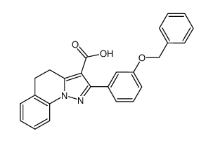 2-(3-(benzyloxy)phenyl)-4,5-dihydropyrazolo[1,5-a]quinoline-3-carboxylic acid Structure