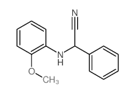 Benzeneacetonitrile, a-[(2-methoxyphenyl)amino]-结构式