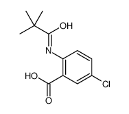 5-chloro-2-(2,2-dimethylpropanoylamino)benzoic acid Structure