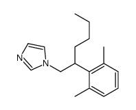 1-[2-(2,6-dimethylphenyl)hexyl]imidazole结构式