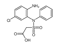 2-[(2-amino-5-chlorophenyl)-phenylsulfamoyl]acetic acid Structure