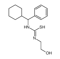 1-[cyclohexyl(phenyl)methyl]-3-(2-hydroxyethyl)thiourea结构式