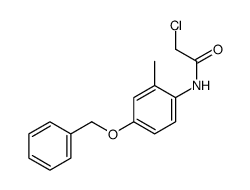 2-chloro-N-(2-methyl-4-phenylmethoxyphenyl)acetamide结构式