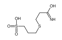 3-(3-amino-3-oxopropyl)sulfanylpropane-1-sulfonic acid结构式