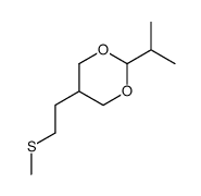 5-(2-methylsulfanylethyl)-2-propan-2-yl-1,3-dioxane结构式
