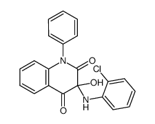 3-(2-chloro-anilino)-3-hydroxy-1-phenyl-1H-quinoline-2,4-dione Structure