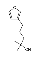 3-(4-hydroxy-4-methylpentyl)furan结构式