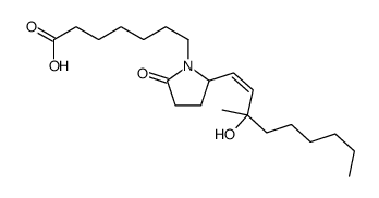 7-[2-(3-hydroxy-3-methylnon-1-enyl)-5-oxopyrrolidin-1-yl]heptanoic acid Structure