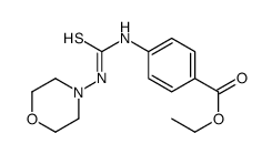 ethyl 4-(morpholin-4-ylcarbamothioylamino)benzoate结构式