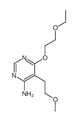 6-(2-ethoxy-ethoxy)-5-(2-methoxy-ethyl)-pyrimidin-4-ylamine Structure