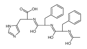 (2S)-2-[[(2S)-2-[[(2S)-2-acetamido-3-phenylpropanoyl]amino]-3-phenylpropanoyl]amino]-3-(1H-imidazol-5-yl)propanoic acid结构式