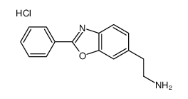 2-(2-phenyl-1,3-benzoxazol-6-yl)ethylazanium,chloride结构式