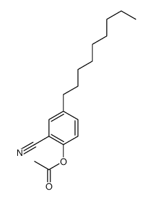 (2-cyano-4-nonylphenyl) acetate结构式