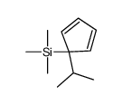 trimethyl-(1-propan-2-ylcyclopenta-2,4-dien-1-yl)silane Structure