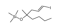 (1E)-(4R)-4-trimethylsilyloxy-4-methyl-1-iodo-1octene Structure