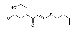 3-butylsulfanyl-N,N-bis(2-hydroxyethyl)prop-2-enamide结构式