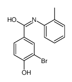 3-bromo-4-hydroxy-N-(2-methylphenyl)benzamide结构式