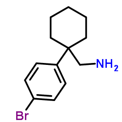 [1-(4-bromophenyl)cyclohexyl]methanamine structure