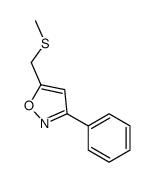 5-(methylsulfanylmethyl)-3-phenyl-1,2-oxazole Structure