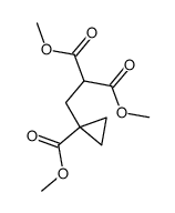 2-(1'-Methoxycarbonylcyclopropylmethyl)malonsaeuredimethylester结构式