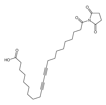 22-(2,5-dioxopyrrolidin-1-yl)-22-oxodocosa-10,12-diynoic acid结构式