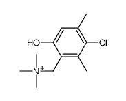 (3-chloro-6-hydroxy-2,4-dimethylphenyl)methyl-trimethylazanium Structure