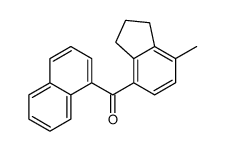 (7-methyl-2,3-dihydro-1H-inden-4-yl)-naphthalen-1-ylmethanone结构式