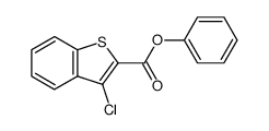 phenyl 3-chlorobenzothiophene-2-carboxylate Structure