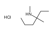 methyl(3-methylhexan-3-yl)azanium,chloride Structure